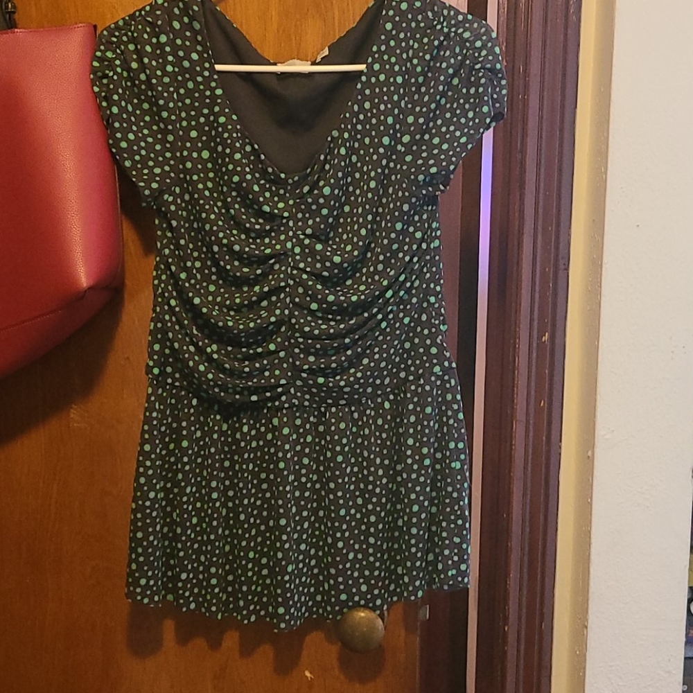 Polka dot dress shirt